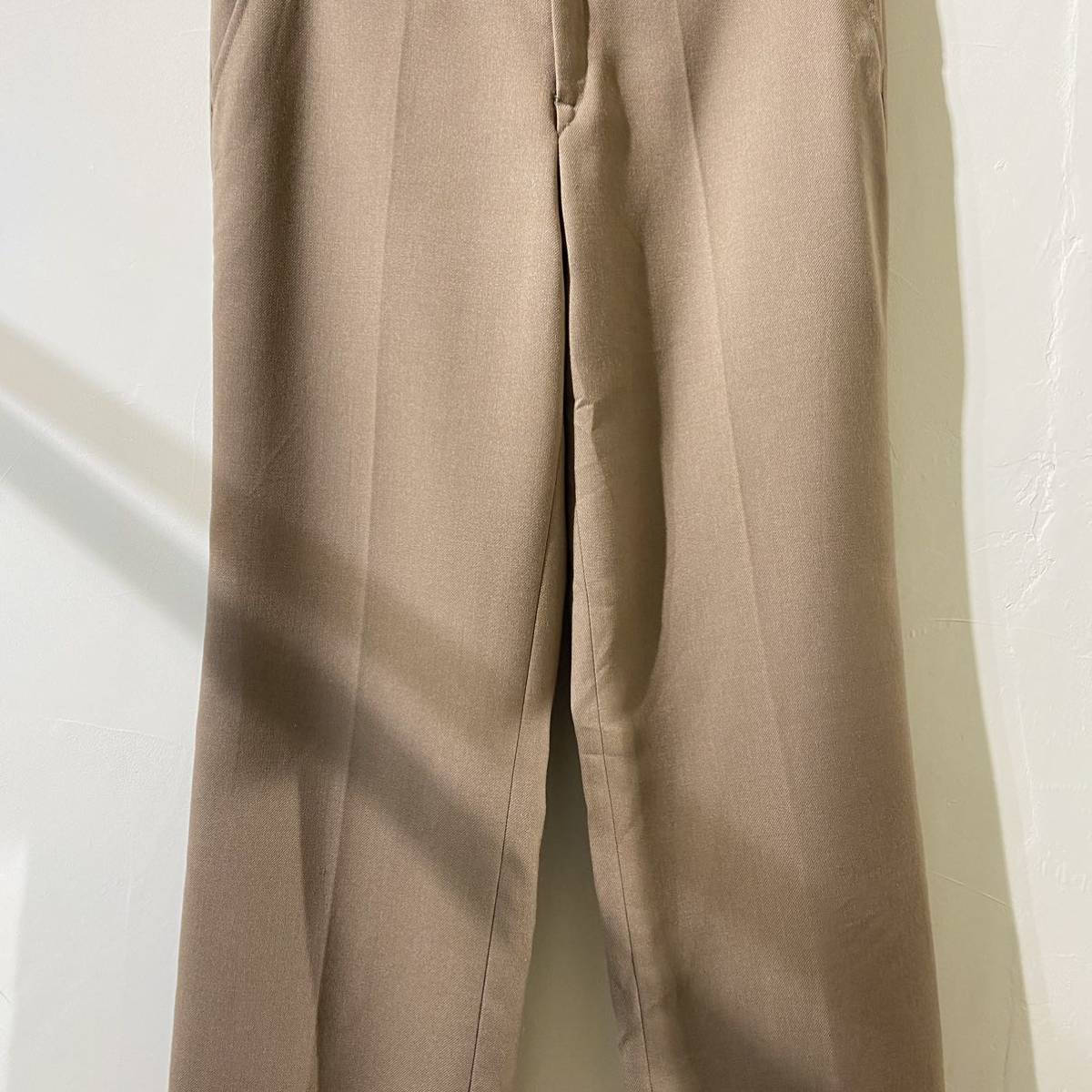 vintage euro wool poly flare pants ヨーロッパ古着 ビンテージ フレアパンツ ブーツカット ベルボトム ウールパンツ 60s 70s_画像3