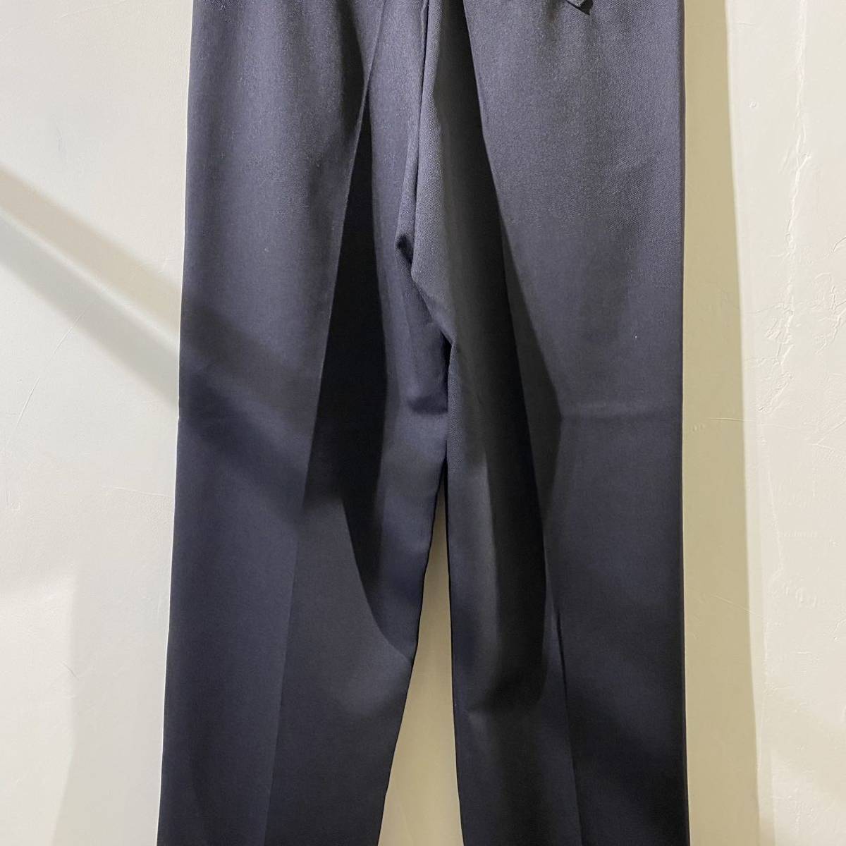 vintage military No.3 dress black wool poly pants イギリス軍 古着 ビンテージ ミリタリー ドレスブラックウールポリパンツ スラックス_画像7