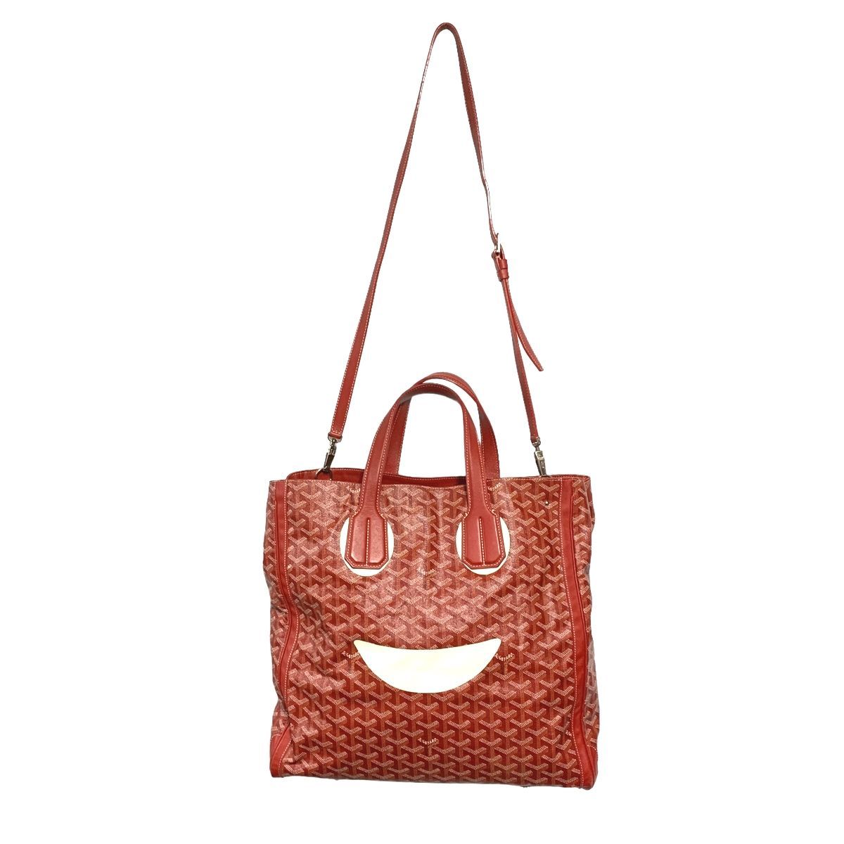 [ б/у ] GOYARD Goyard sakvoru tail Smile краска красный мужской женский большая сумка 23046913 AO