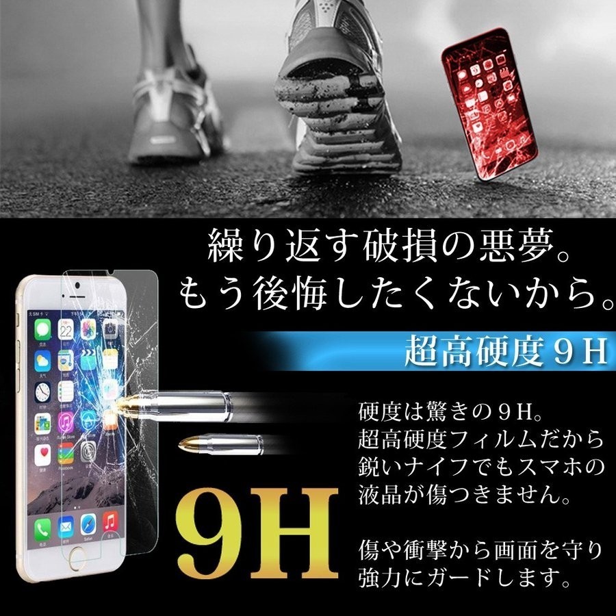 iPhone6/6s/7/8/SE2 液晶保護 全面保護 強化ガラスフィルム 硬度9H_画像2