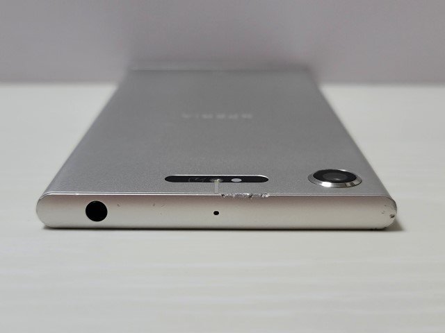 　★【37058WM】 完動品 au SOV36 SONY Xperia XZ1 ウォームシルバー SIMロック解除済 1円！1スタ !_画像5