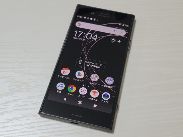 　★【37136WM】 ジャンク au SOV36 SONY Xperia XZ1 ブラック SIMロック解除済 1円！1スタ！_画像1