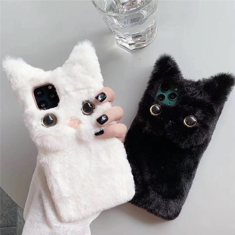 iphone15 14 13 pretty .. soft wool .. soft toy cat fur all 4 color 