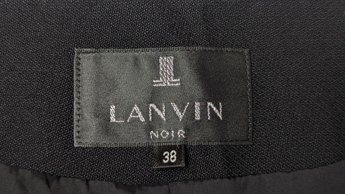  действующий товар * обычная цена 143,000 иен [ прекрасный товар ] Lanvin nowa-ruLANVIN NOIR черный платье для торжеств One-piece жакет Layered чёрный праздничные обряды 