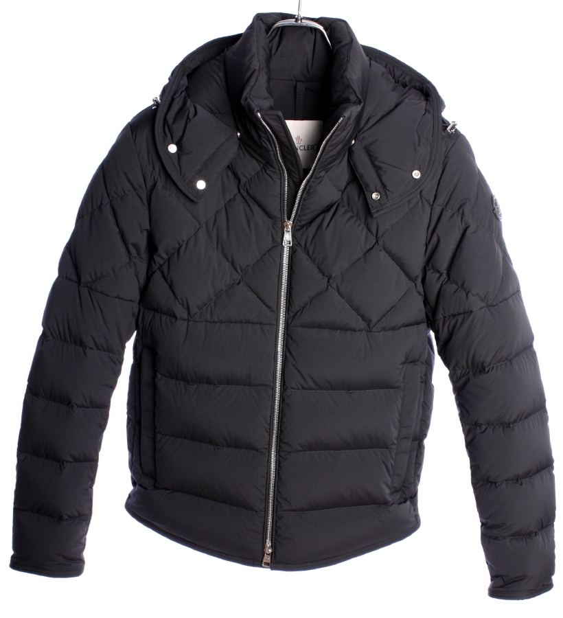 26万4000円　22AW モンクレール　ステッチ切替ナイロン ダウン ジャケット　ダークネイビー　国内正規品　MONCLER　#B4_画像2