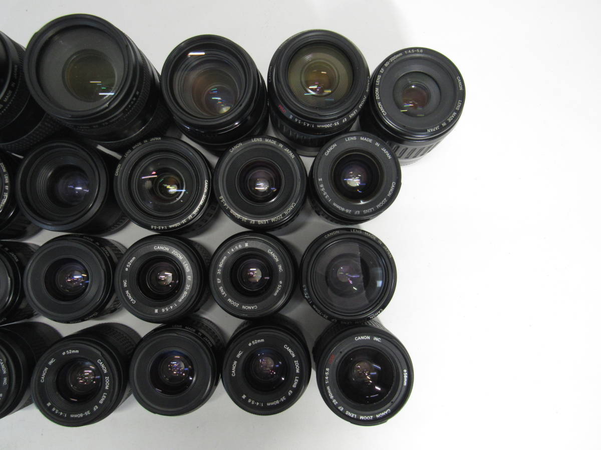 T-1121[同梱不可] Canon AFレンズ 21点まとめ ウルトラソニック 75-300mm 55-200mm 35-80mm 28-80mm 他 キヤノン フィルムカメラ ジャンク_画像3