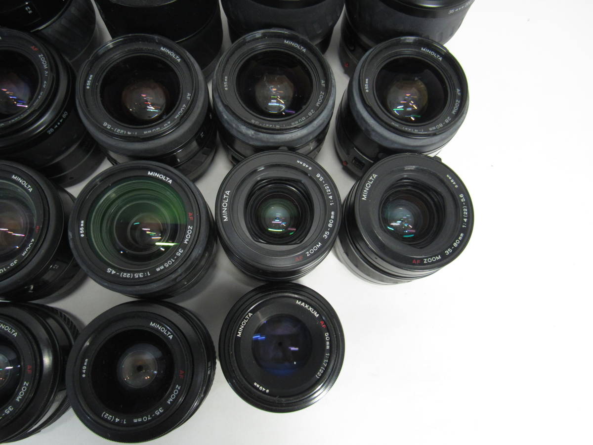 T-1123[同梱不可] Minolta AFレンズ 28点まとめ 75-300mm 35-200mm 35-70mm 28-80mm 他 ミノルタ フィルムカメラ ジャンク_画像5