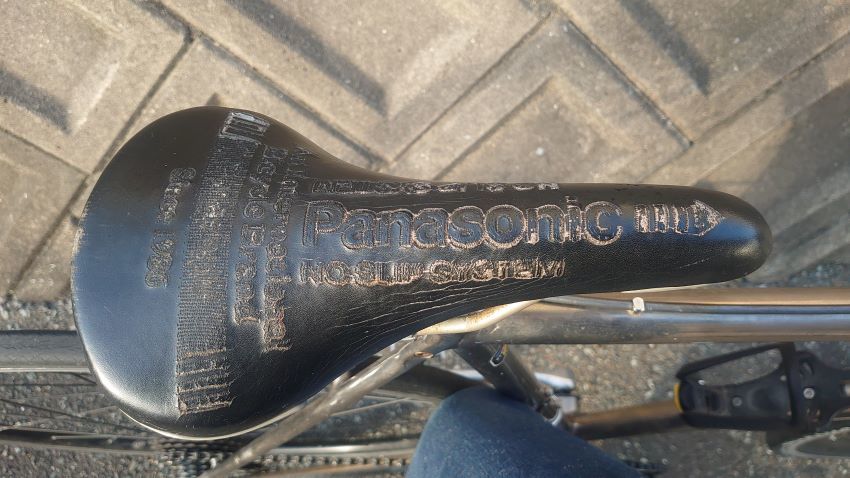 PCT-3000 91' DURA-ACE SHIMANO 7400DURA 74デュラ パナソニック チタンフレーム チタニウムフレーム 当時物貴重品 ビンテージロードバイク_画像8