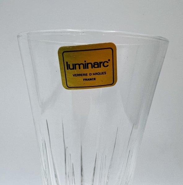 管484/未使用品 luminarc デュラン シャンパングラス 5客 フルートグラス ワイン シャンパン ビール ジュース コーラ 箱傷み_画像5