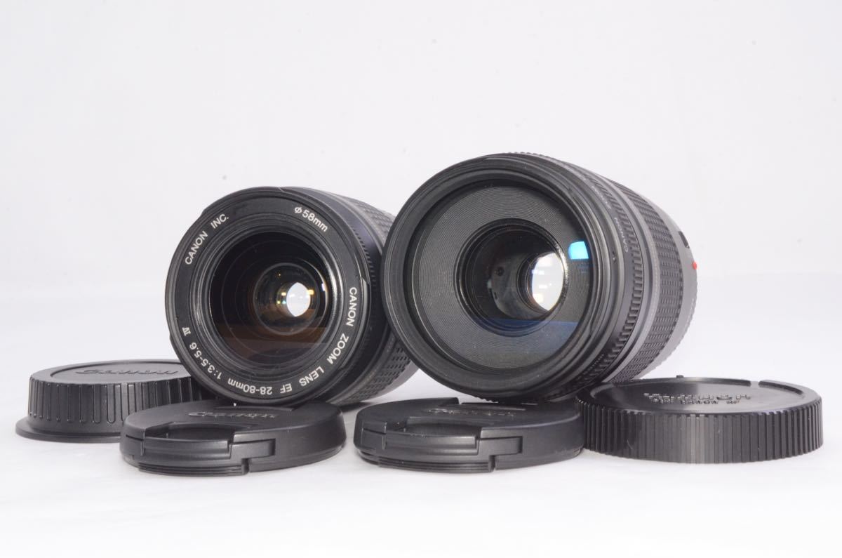 ◆Canon レンズ EF 28-80mm F3.5-5.6 Ⅳ USM　EF 75-300mm F4-5.6 Ⅱ USM お得なレンズ2本セット♪_画像2