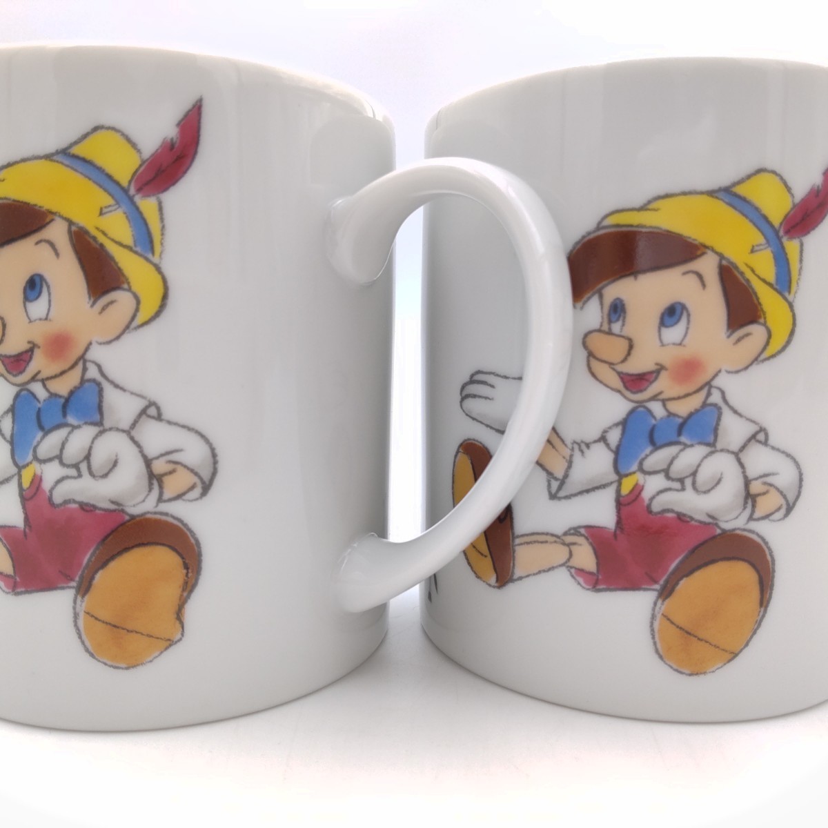 ディズニー ピノキオ マグカップ 2個 Walt Disney Pinocchio mug Sony Creative Products 新品 未使用 訳あり含む お買い得 箱なし_画像5