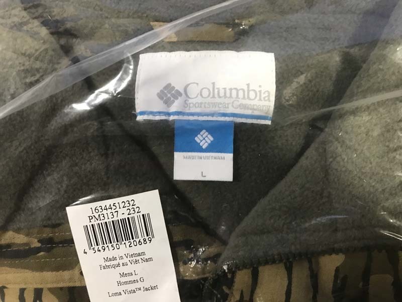 コロンビア Columbia Sports　ロマビスタ ジャケット サイズ Ｌ カモフラージュ 付 旧品番 新品 未使用_画像4
