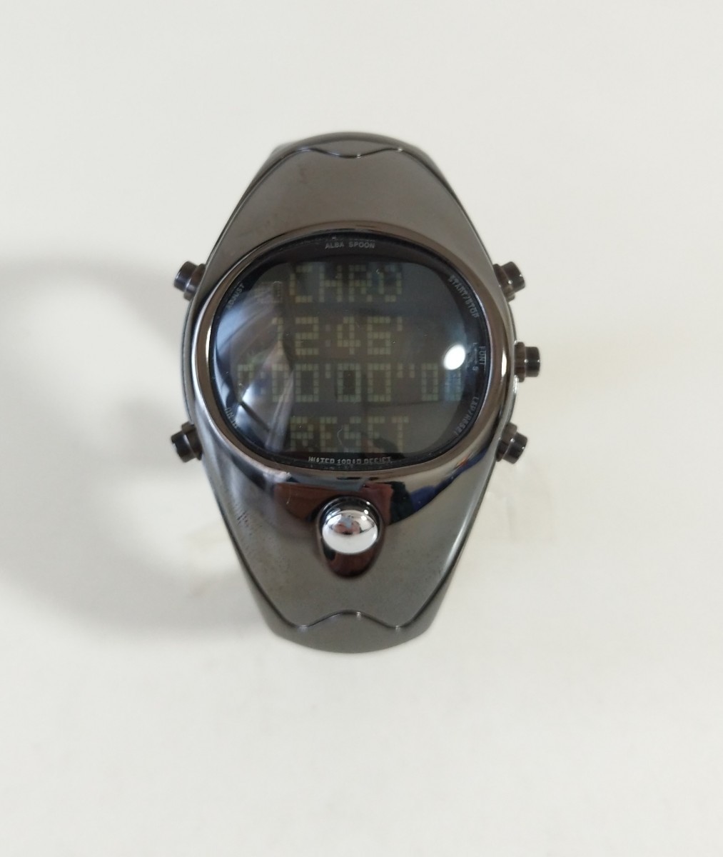 ジャンク　SEIKO　セイコー　アルバ　ALBA　SPOON　スプーン　インゴット　クロノグラフ　アラーム　デジタル　腕時計　レア　アラーム　⑥_画像3