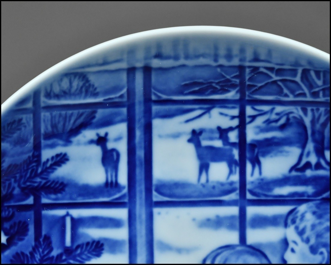 ビングオーグレンダール【B&G(BING&GRONDAHL)】コペンハーゲン 1997年 クリスマス イヤープレート 飾り皿【小-51208_画像2