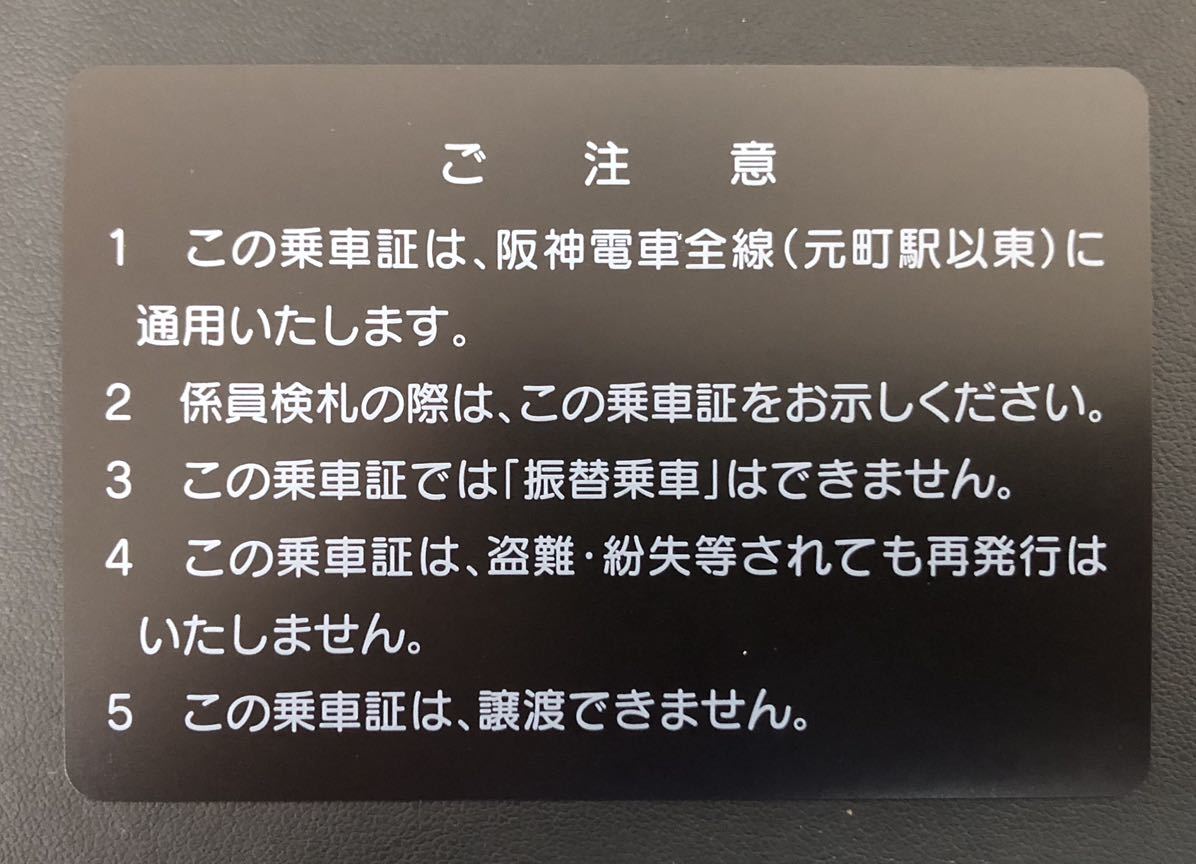 阪神　阪神電鉄　株主優待乗車証　定期　電車　有効期限:2024年5月31日まで_画像2