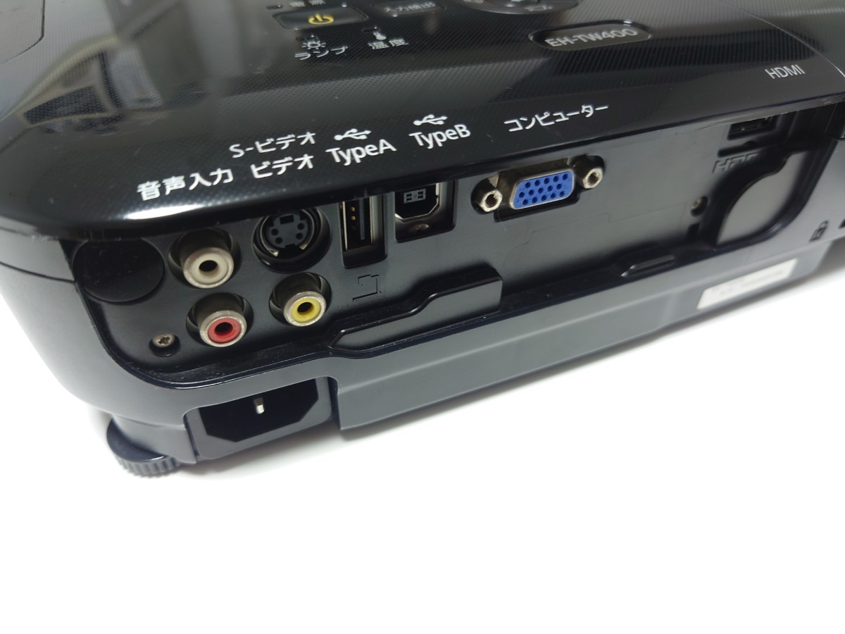 EPSON エプソン プロジェクター EH-TW400 WXGA LCD 2600lm HDMI＆D-Sub入力 ランプ点灯時間 高446H/低82H_画像4