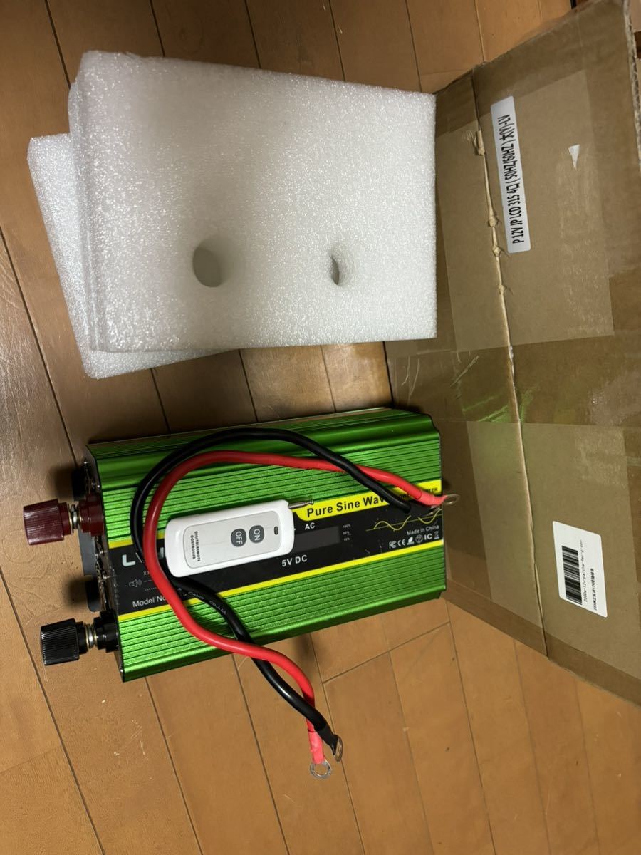 LVYUAN(リョクエン) インバーター 正弦波 12V 1600W 良品_画像1