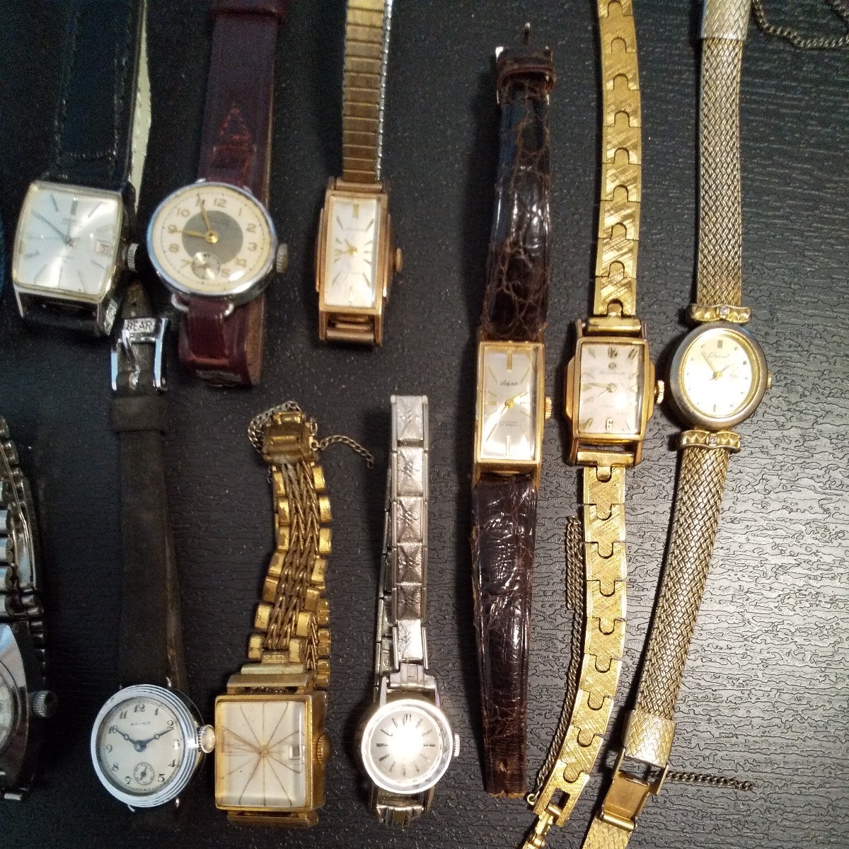 腕時計まとめて SEIKO CITIZEN ORIENTなど年代物 腕時計 レトロ アンティーク ヴィンテージ合計15個ジャンク_画像3