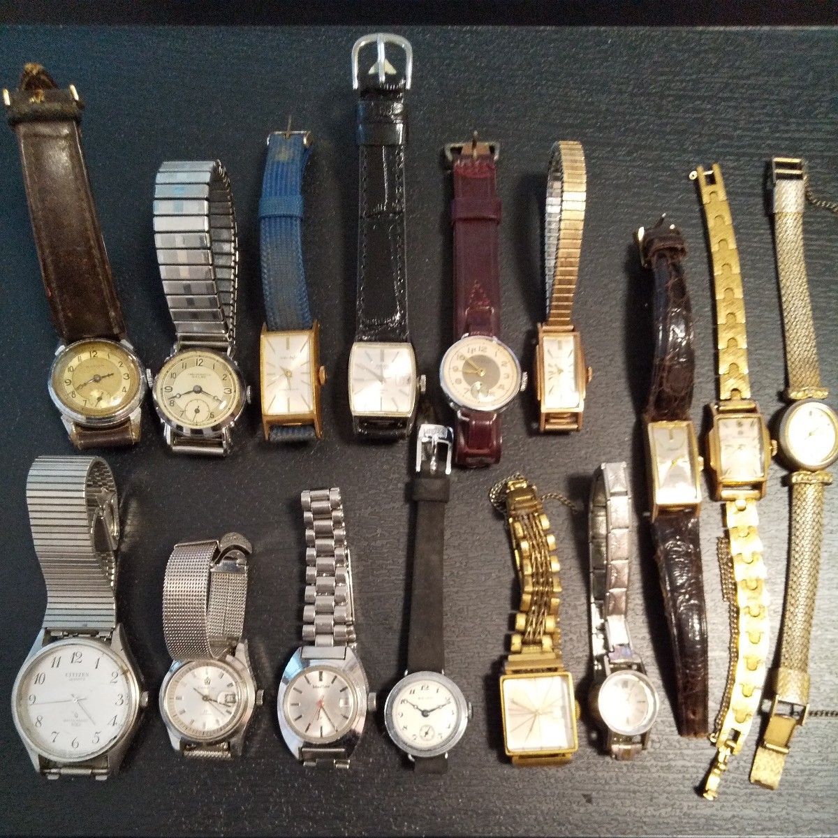腕時計まとめて SEIKO CITIZEN ORIENTなど年代物 腕時計 レトロ アンティーク ヴィンテージ合計15個ジャンク_画像1
