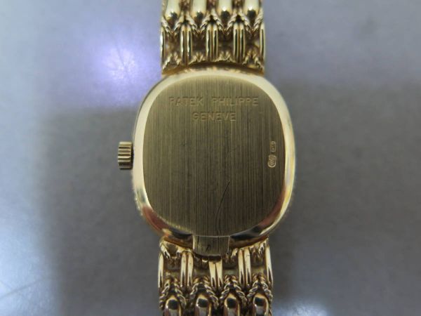 PATEK PHILIPPE パテック フィリップ K18無垢 レディース 手巻 4134/911 ダイヤベゼル ダイヤ文字盤_画像5