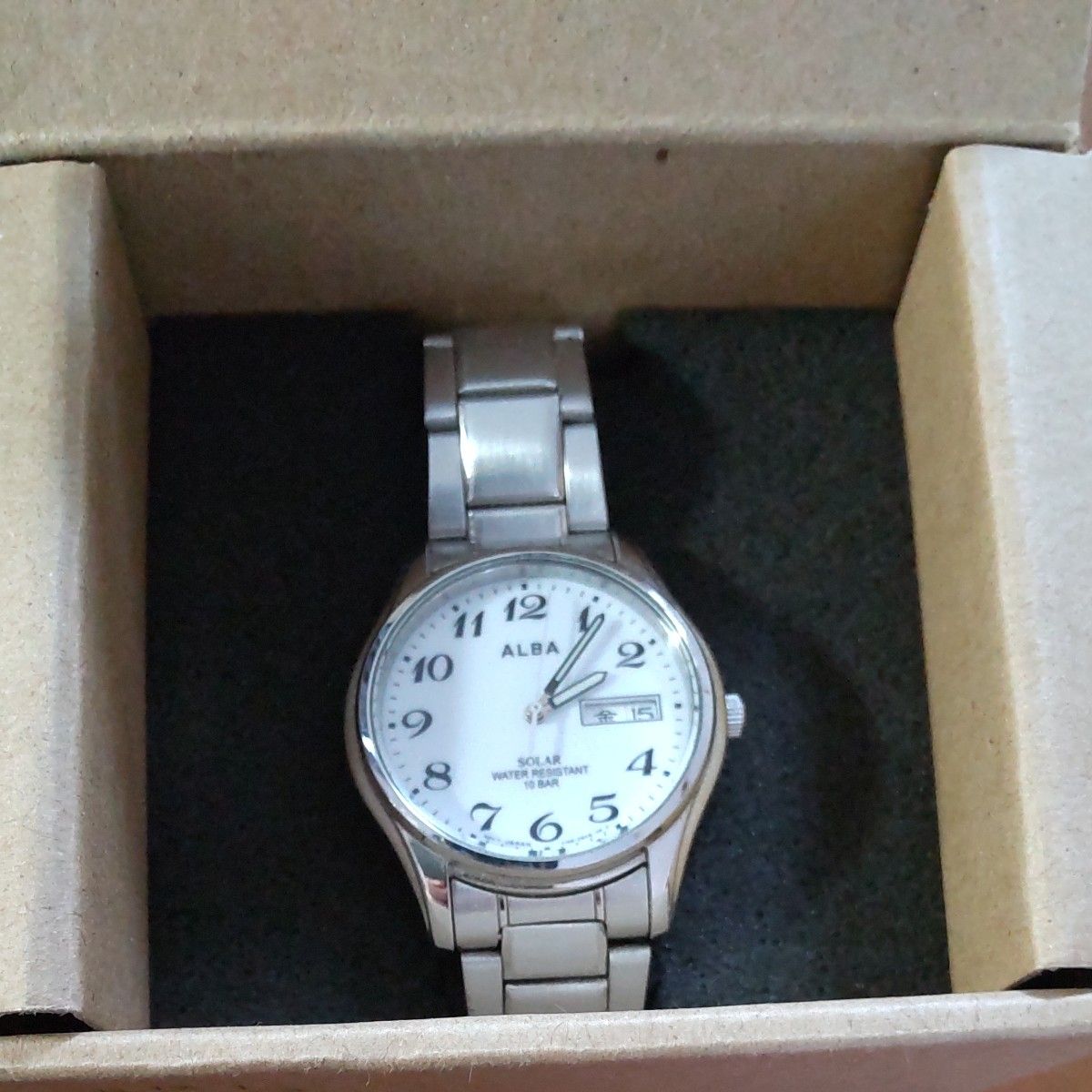 SEIKO ALBA ソーラー 腕時計V158-0AX0 メンズ