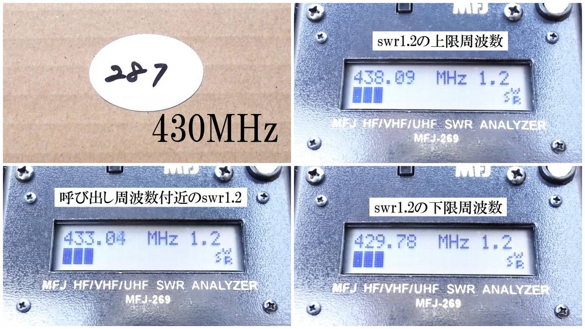 自作　　144MHz/430MHz　デュアル 八木アンテナ 287　残り2本_画像5