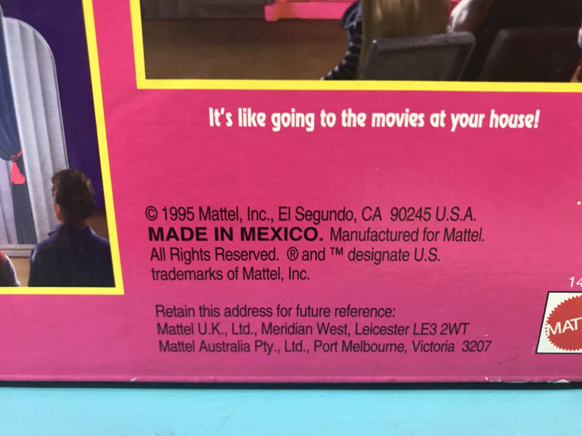 [BARBIE* Barbie ]1995 year * movie theatre theater Play set *MOVIE THEATRE with Magical Screen* dead stock * unopened *Mattel/ Mattel 