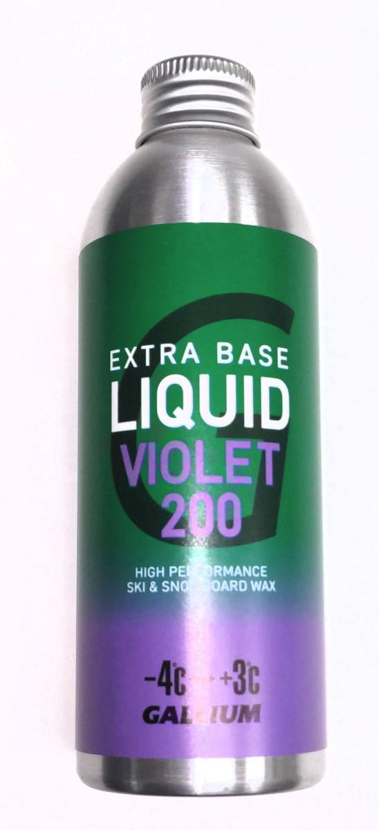 24ガリウム　EXTRA BASE LIQUID VIOLET (200ml)/SW2263　気温-4℃～+3℃向けノーフッ素リキッド大容量WAX　定価￥4280_画像1