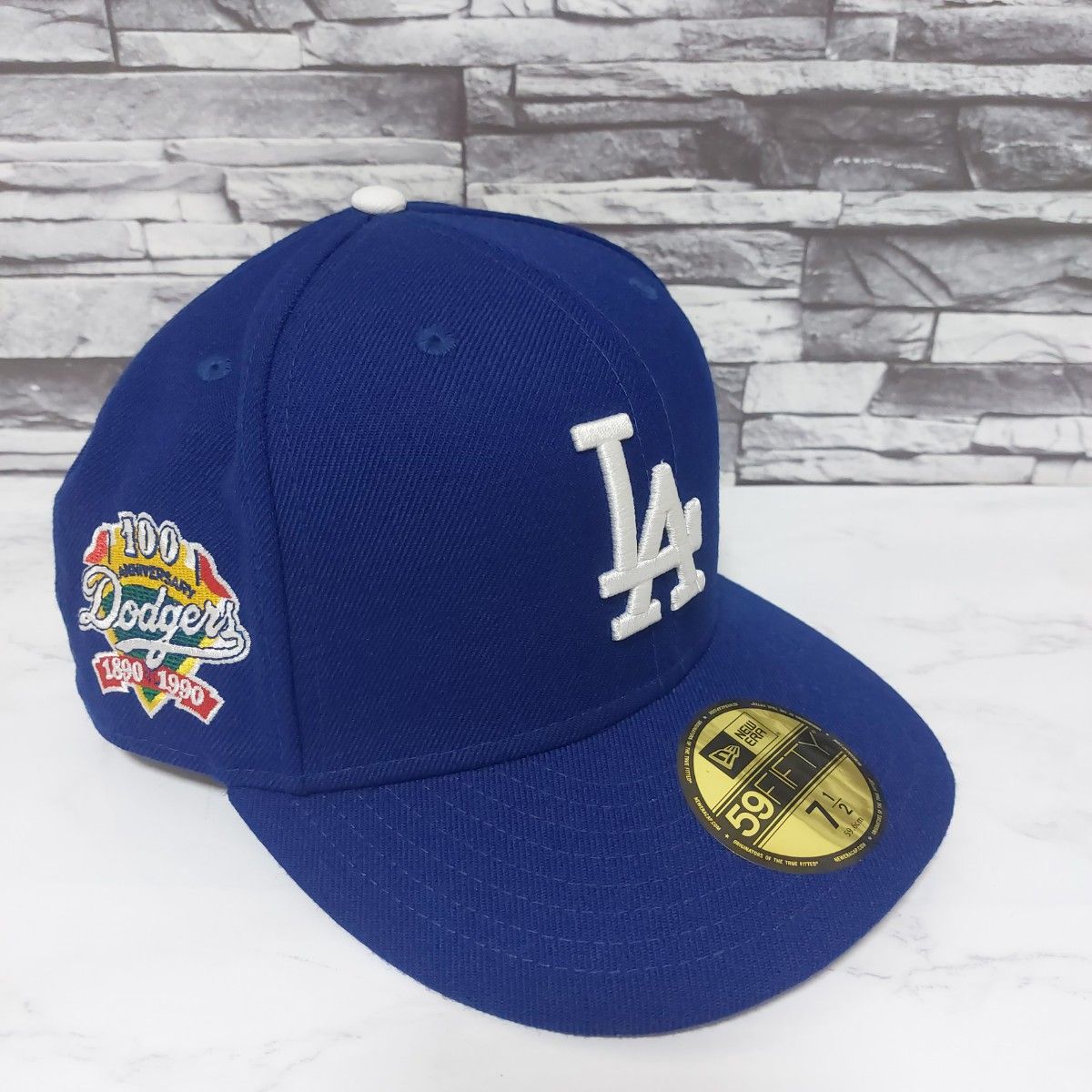 【NEW ERA × ロサンゼルス・ドジャース】美品ベースボールキャップ 帽子  ニューエラ 希少デザイン 50周年 １００周年