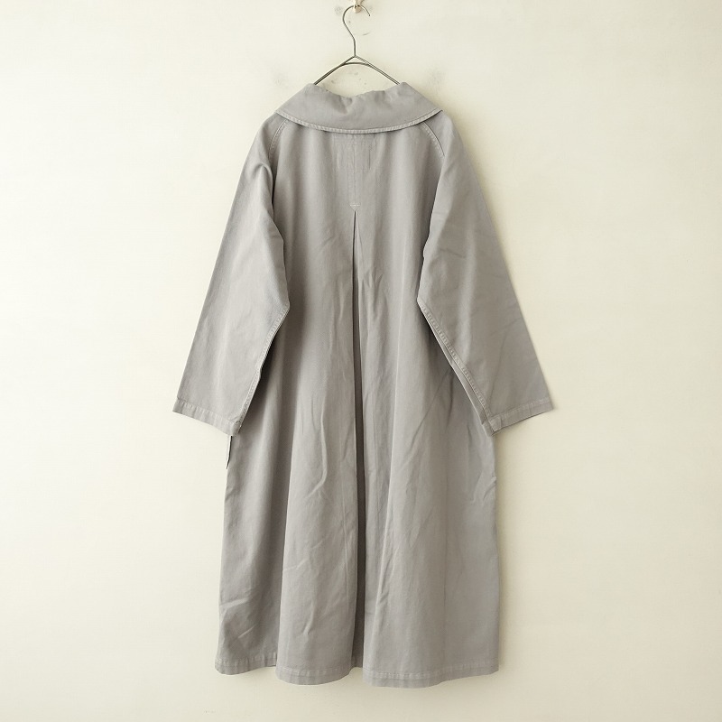 //【DOORS別注/定価1.6万】スミス SMITH’S *オーバーフレアコート*Fグレー無地ロングステンカラー(jk33-2311-764)【50L32b】_画像2