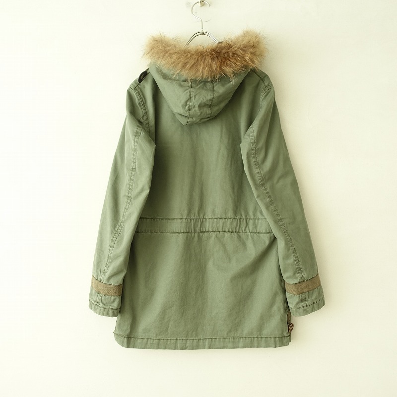 // Studio olibeSTUDIO ORIBE * cotton Mod's Coat *1 real fur khaki military manner (jk33-2311-265)[42K32]