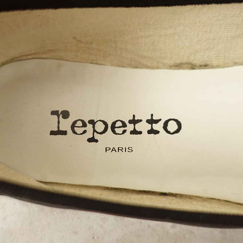 //【定価4.5万】レペット repetto *クリスティー バレエシューズ 36.5/23*黒ブラック皮革靴スリッポン(sh5-2311-116)【91L32】_画像9