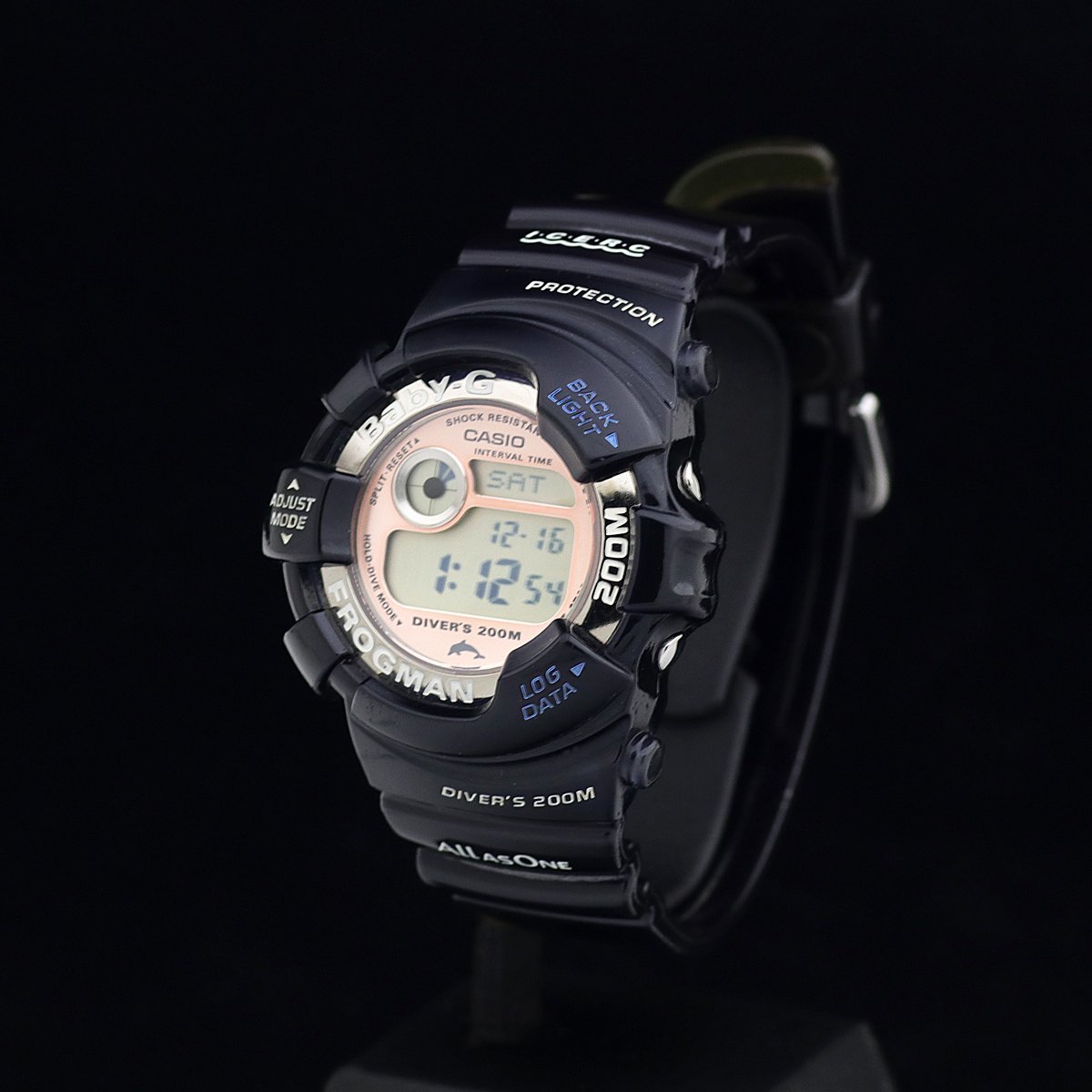 1円～ 美品 CASIO カシオ G-SHOCK イルカクジラ イルクジ 御蔵島 BGW-103K-2JR SS レディース クォーツ 箱保取他_画像2