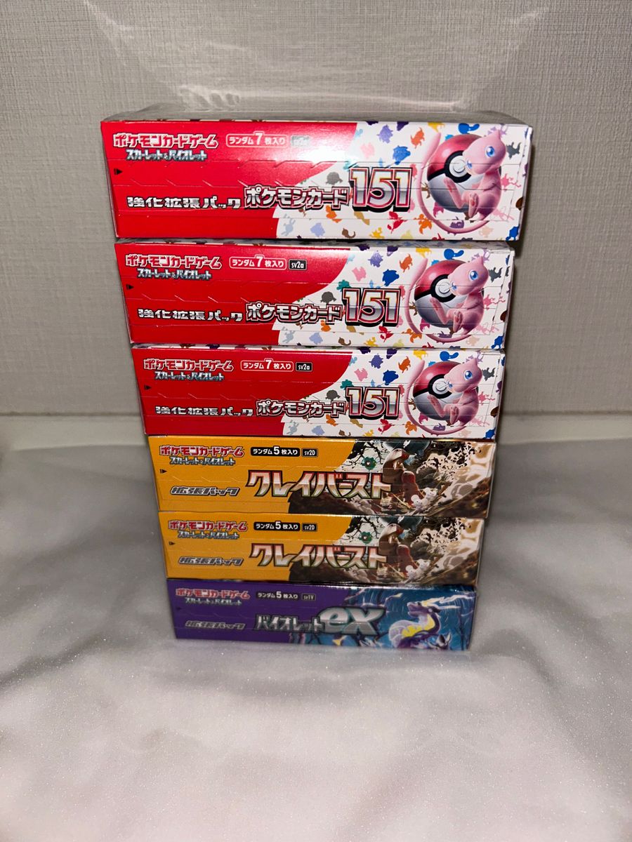 ポケモンカード 6BOXまとめ 151 グレイバースト バイオレット
