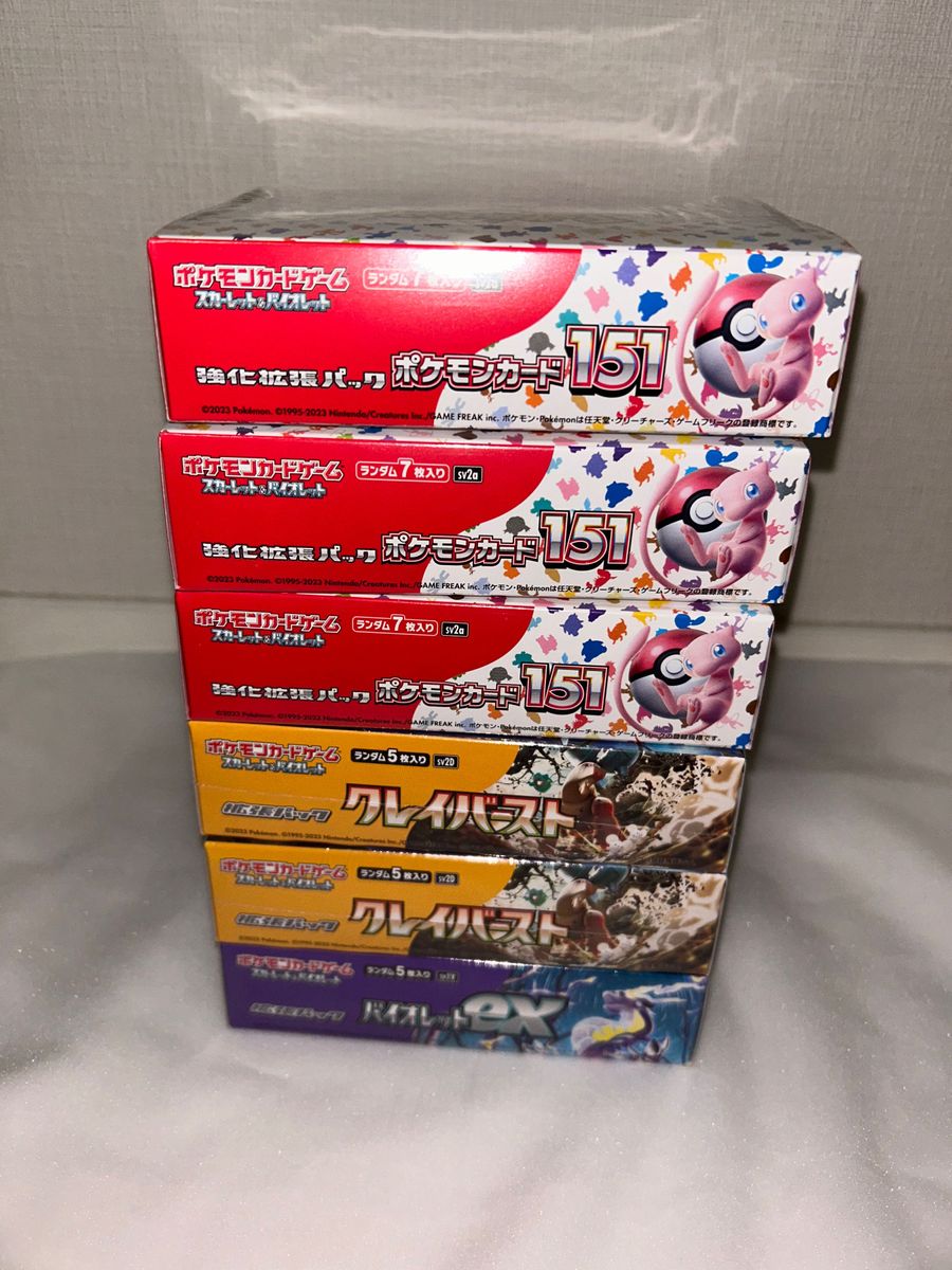ポケモンカード 6BOXまとめ 151 グレイバースト バイオレット