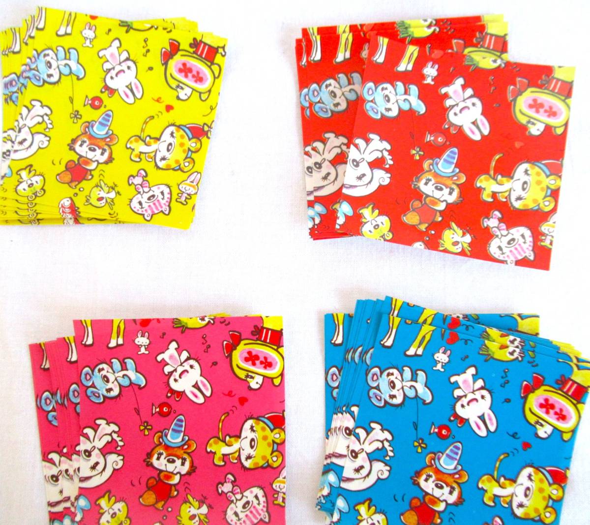 【箱入り】昭和レトロ　カラープリント カコちゃん　ミニミニ　おりがみ トーヨー　6_画像3