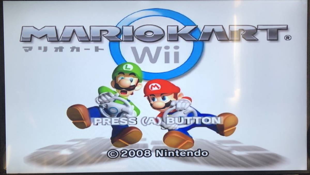 Wii マリオカート用 ハンドル ホワイト2点セット マリオカート ソフト付き Wiiソフト 任天堂_画像6