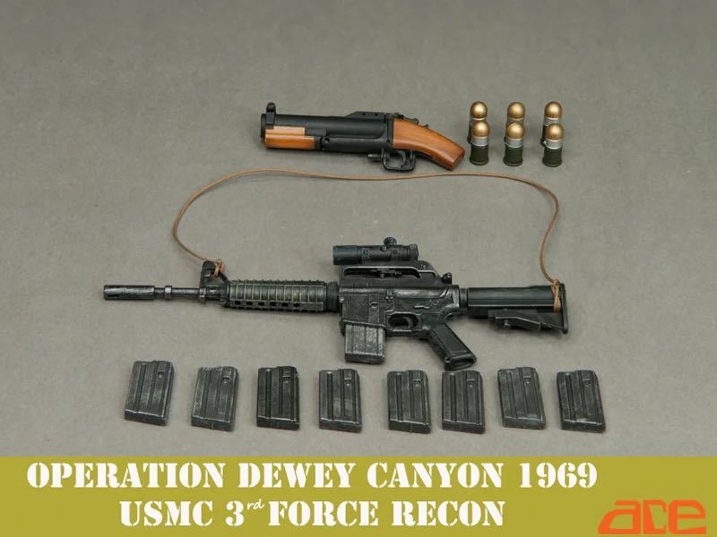 レア未開封品ACE WORKS 1/6 Operation Dewey Caynon 1969 - USMC 3rd Force Recon ベトナム戦争フィギュア_画像8