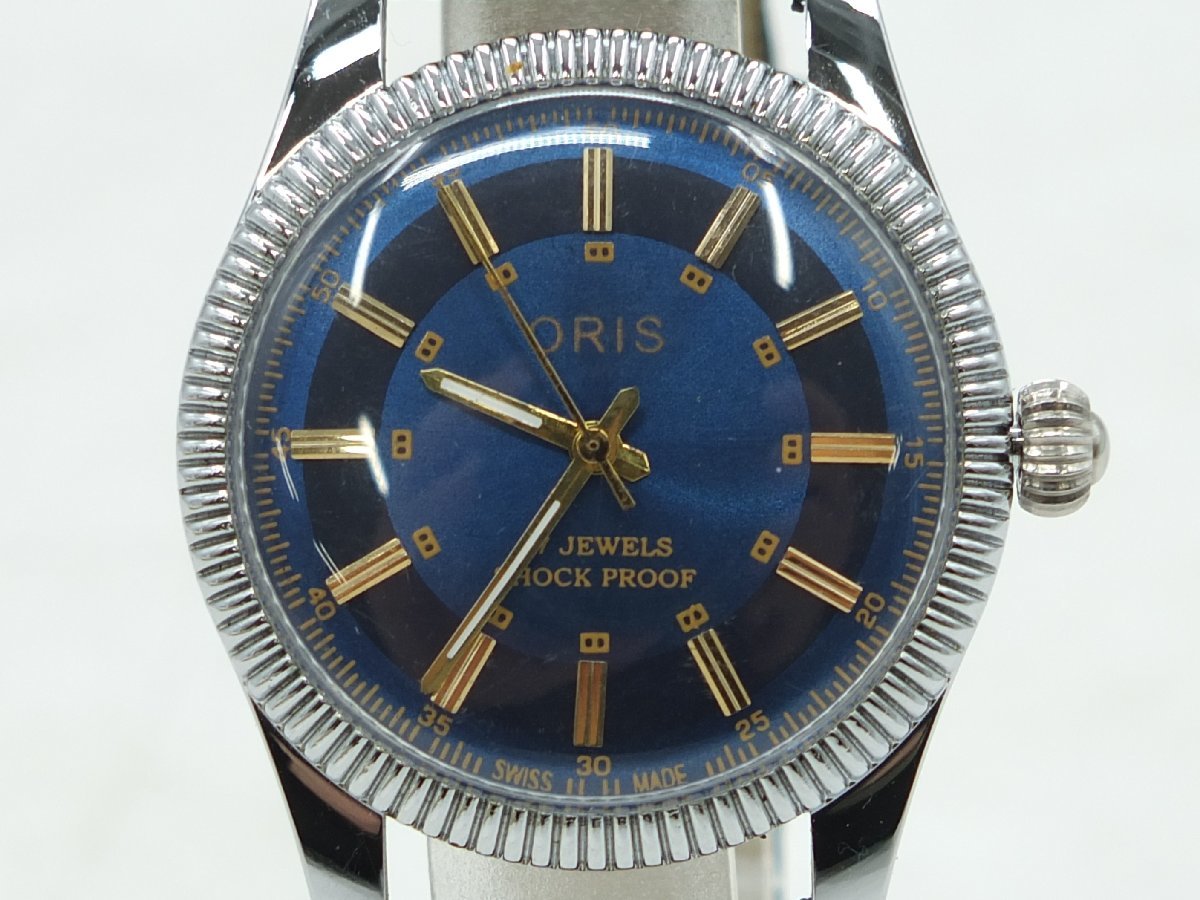 【z25249】ORIS オリス 17JEWELS SHOCK PROOF メンズ腕時計 格安スタート_画像1
