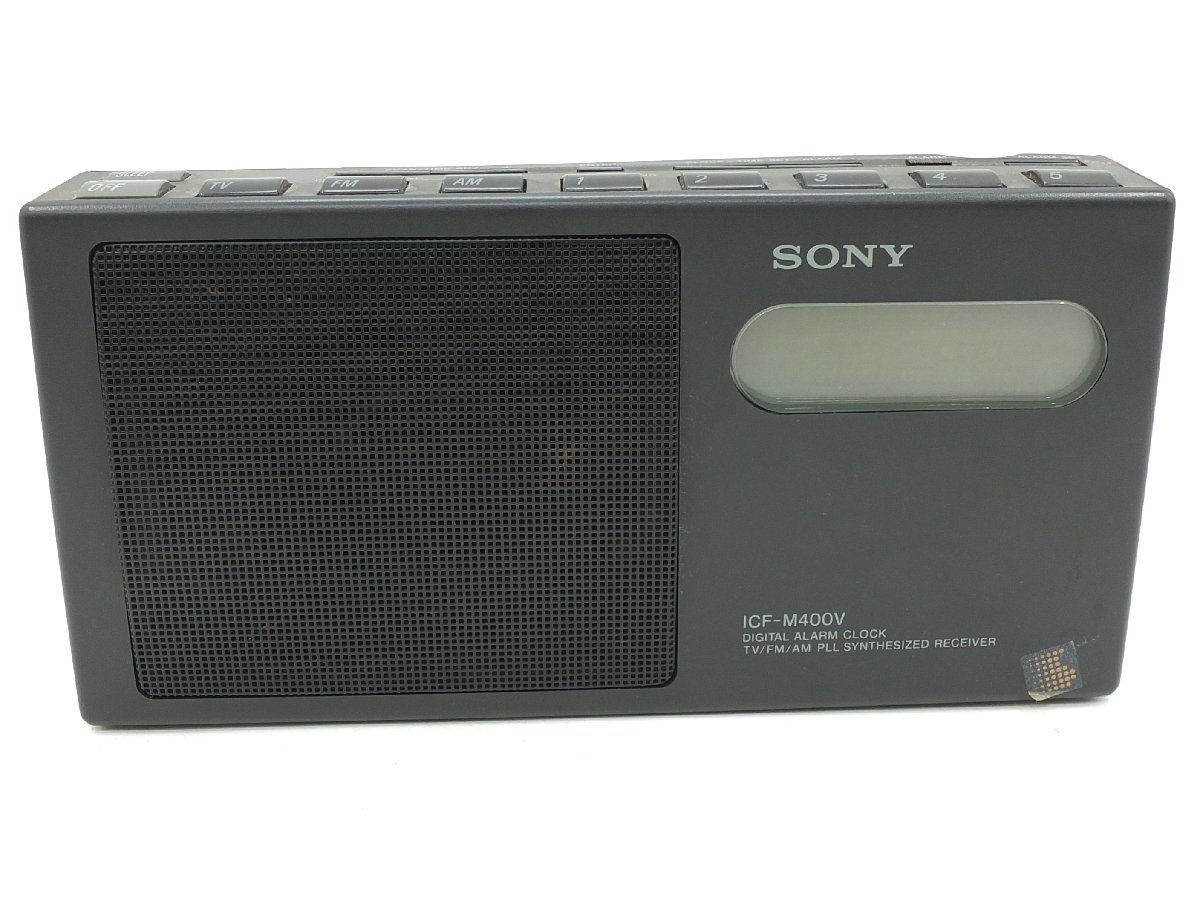 【z25238】SONY ソニー FM/AMポータブルラジオ ICF-M400V 通電確認済み 格安スタート_画像3