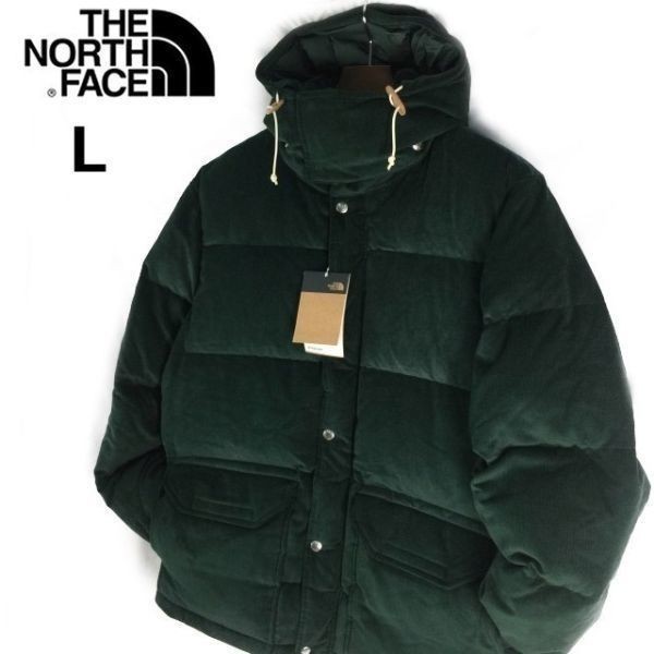 1円～!売切!【正規新品】THE NORTH FACE SIERRA DOWN CORDUROY PARKA コーデュロイ ダウンジャケット US限定 高品質 防寒(L)緑 190122-140_画像2