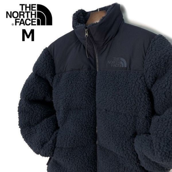 1円～!売切!【正規新品】THE NORTH FACE SHERPA NUPTSE JACKET ダウンジャケット ヌプシ モコモコ シェルパフリース ボア(M)紺 190122-160_画像2