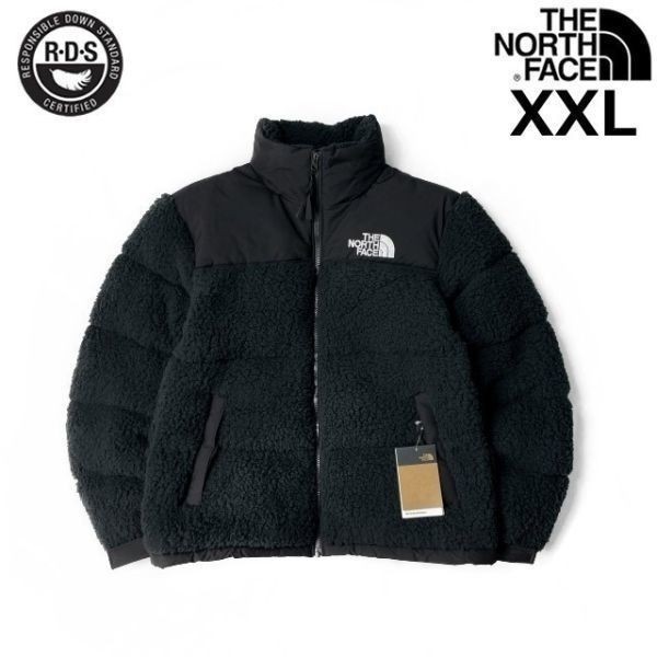 1円～!売切!【正規新品】THE NORTH FACE SHERPA NUPTSE JACKET ダウンジャケット ヌプシ キャンプ シェルパフリース 防寒(XXL)黒190122-175_画像1