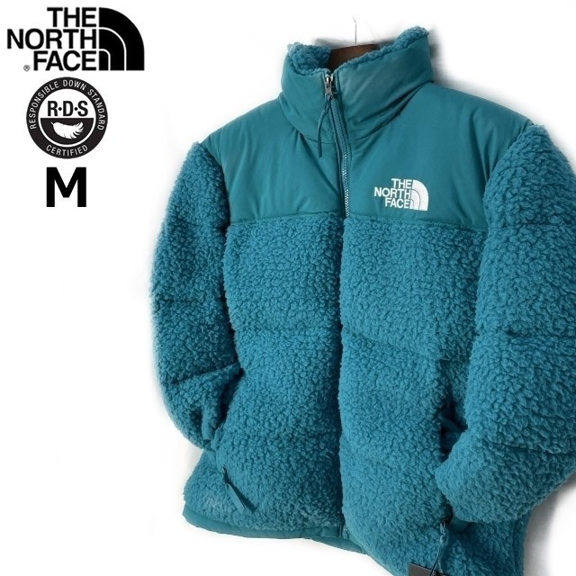 1円～!売切!【正規新品】THE NORTH FACE◆SHERPA NUPTSE JACKET ダウンジャケット ヌプシ モコモコ シェルパフリース ボア(M)青 190122-175_画像1