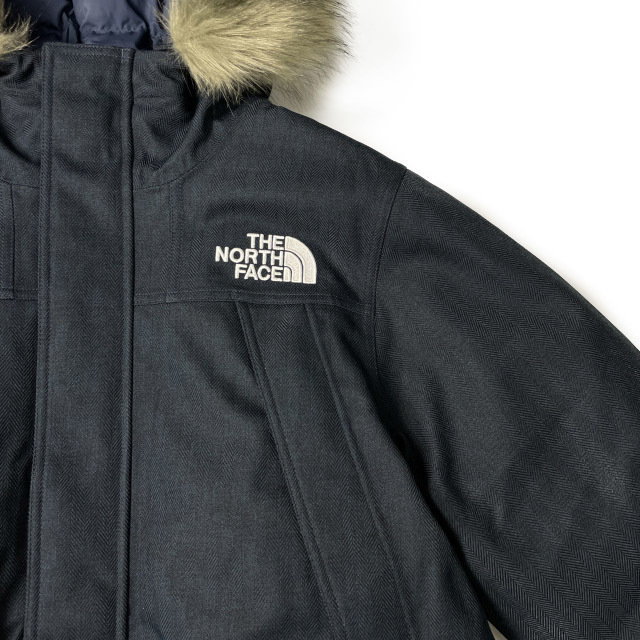 1円～!売切!【正規新品】THE NORTH FACE NOVELTY MCMURDO PARKA ダウン ツイード 上質 高品質 US限定 撥水 600フィル 防寒(L)紺 190122-160_画像4