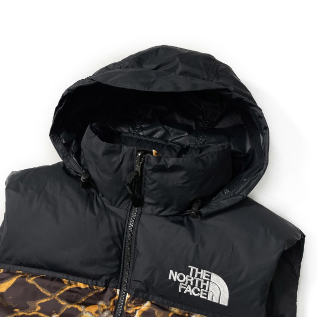 1円～!売切!【正規新品】THE NORTH FACE◆1996 RETRO NUPTSE VEST ダウンベスト ヌプシ US限定 2023最新 パッカブル(3XL)茶 総柄190122-115_画像4