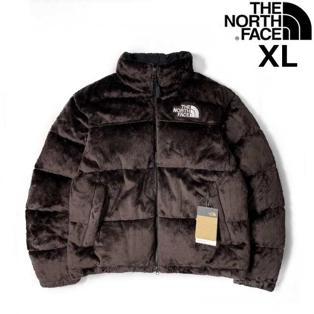 1円～!売切!【正規新品】THE NORTH FACE◆VERSA VELOUR NUPTSE JACKET ダウン ヌプシ US 限定品 ベロア ファー 日本未発売(XL)茶190122-180_画像1