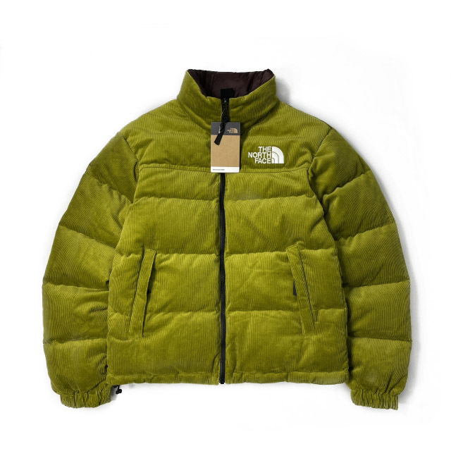 1円～!売切!【正規新品】THE NORTH FACE◆1992 REVERSIBLE NUPTSE JACKET コーデュロイ ヌプシ リバーシブル US限定(XL)緑 茶 190122-190_画像4