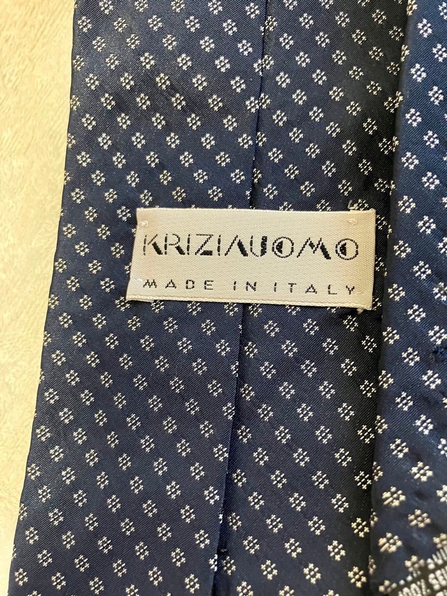 ★美品★ KRIZIA UOMO /クリツィア ウオモ/イタリア製 シルク100% ネクタイ