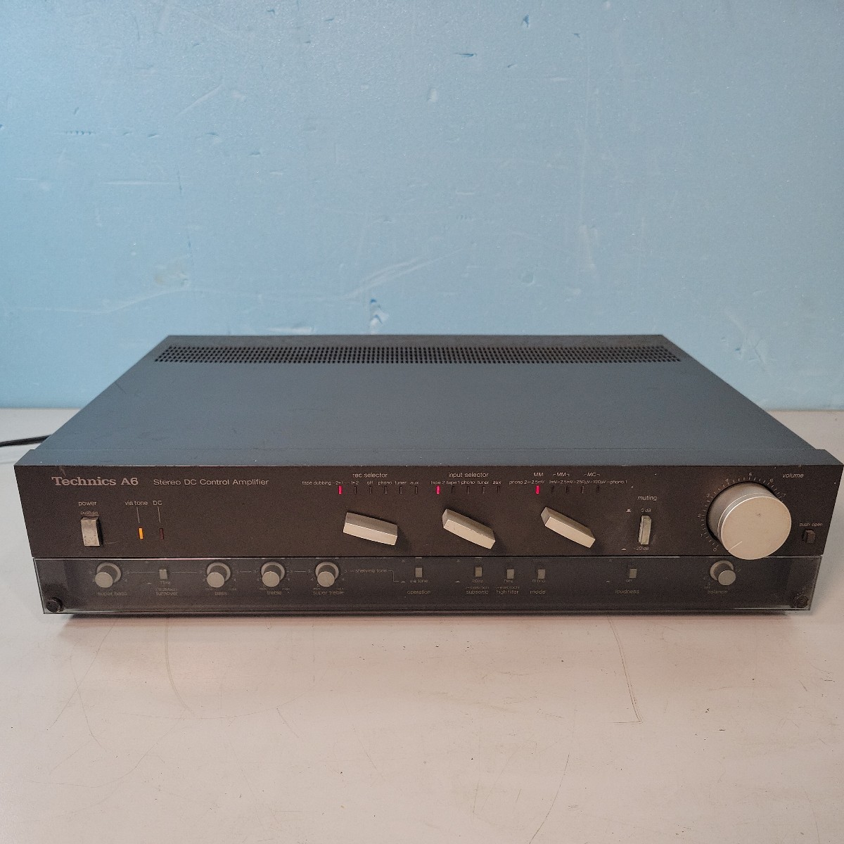 Technics STERO DC CONTROL AMPLIFIER SU-A6 現状品_画像1